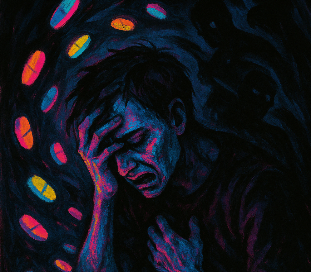 فردی که بعد از مصرف اکستازی حالت طبیعی ندارد