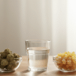 تصویر آب در کنار کندر و ماده مخدر گل